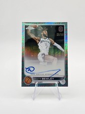 Matt Bewley 2022-23 Topps Chrome OTE Auto Aqua Red SP #/99 #CA-MBE1