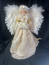 Victorian Style Angel Christmas Tree Toppern Pre-Owned