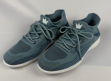 Brunswick Womens Bowling Shoes Size 9 Blue Knit Athletic Lace Up Lightweight