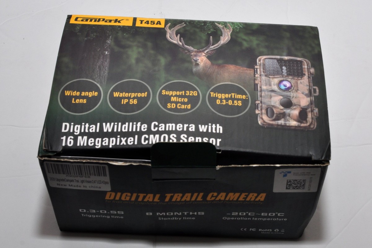 CamPark T45A デジタル トレイルカメラ TRAIL CAMERA Campark T45A Trail Camera 20MP 4K Wildlife Hunting Night Vision