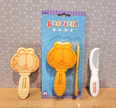 2004 Regent Products Garfield Baby Comb Brush White & Orange Sealed Set