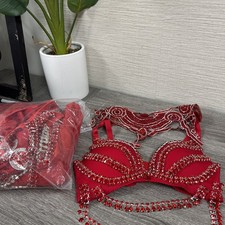 Red Custom Belly Dance Costume