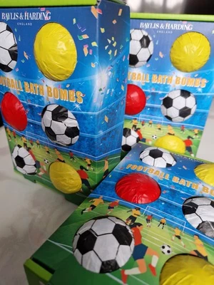 Baylis & Harding Football Bath Bombs Gift Set Present Football Inspired Fun