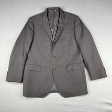 Hugo Boss Suit Jacket 42R Gray Lanificio Tesse Biella Single Brested 2 Button