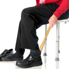 2pcs Wooden Long Handled Shoe Horn Shoehorn Shoe Remover Mobility Aid Easy Grip