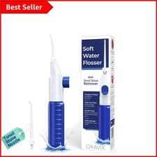 Effective Manual Water Flosser - Removes Plaque & Tonsil Stones, Portable Design
