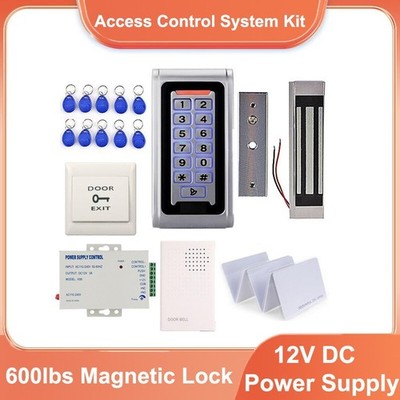 Waterproof Door Access Control RFID Keyboard Entry Exit Button Magnetic Lock