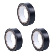 3 Pcs 19mmx10M Duct  Tape, Black L5B27919 0.26 per metre