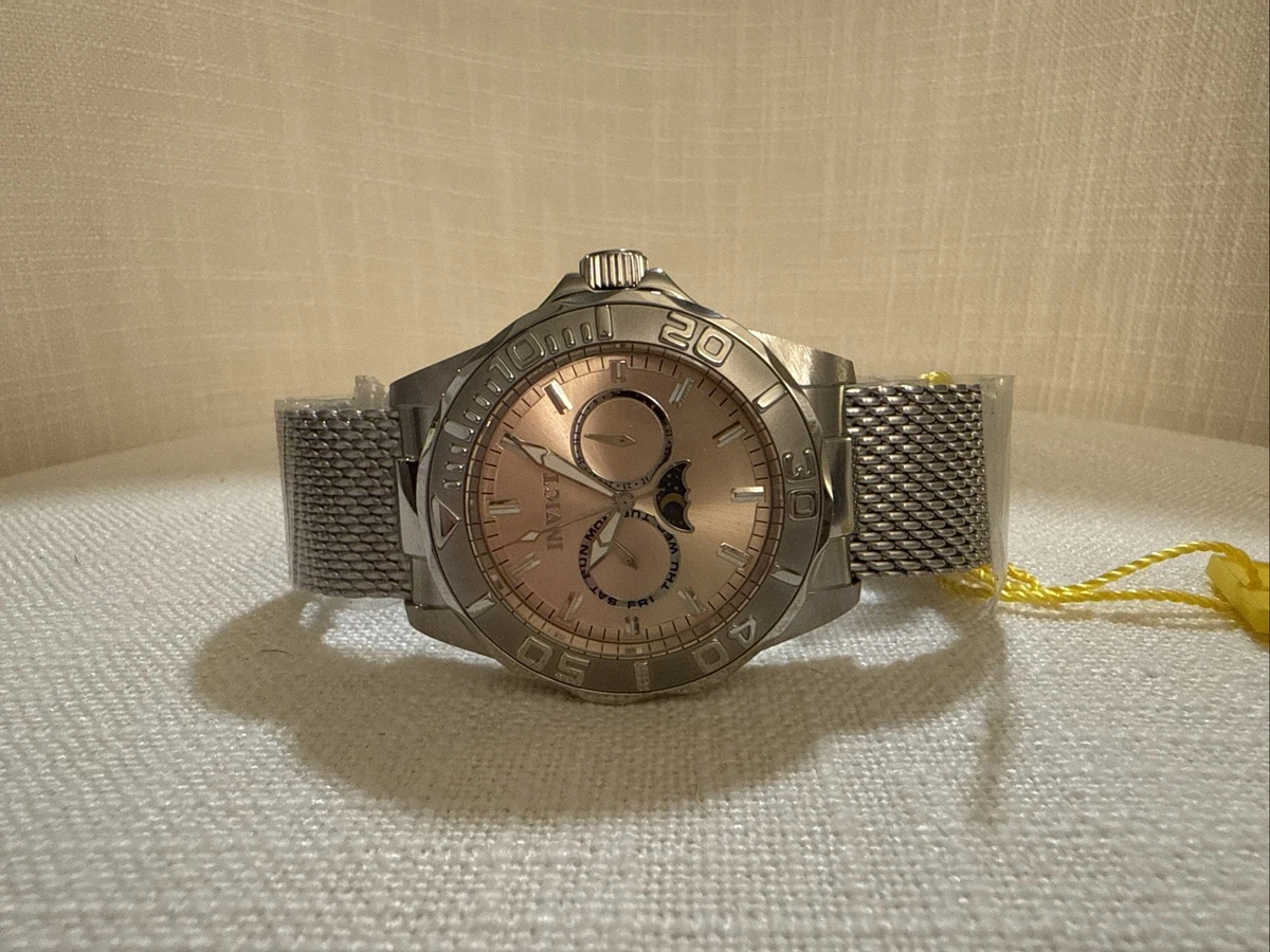 Invicta Pro Diver Stainless Steel Band Rose Gold Case  display picture 1