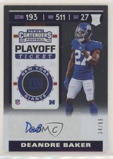 2019 Panini Contenders Rookie Playoff Ticket 34/99 Deandre Baker #279 Auto 7qt