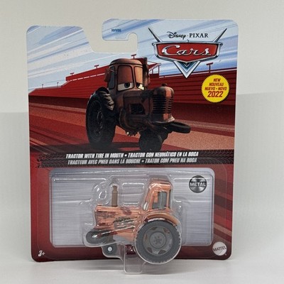 2022 Disney Pixar Cars 1:55 - TRACTOR with TIRE In Mouth Die Cast