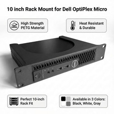 10" Inch Rack Mount for Dell Optiplex Micro Series 3000, 5000, 7000, and More
