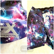 Zero Xposur Girls Boys Sz L / 14 Purple Stars Snow Ski Snowboarding Pants