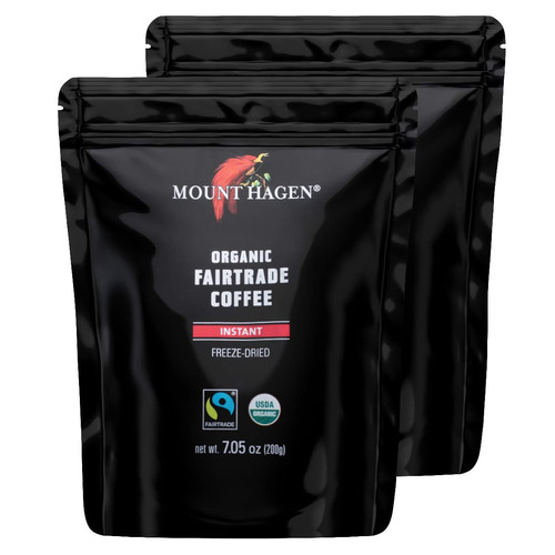 7.05oz Organic Freeze Dried Instant Coffee - 2 Pack | Eco-friendly, Fair-Trad...