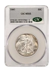 1941 Walking Liberty Half Dollar CACG MS65 Gem 💎 Premium Quality Original Tone