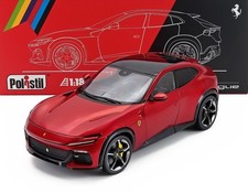 Polistil 1/18 Ferrari Purosangue 2022 Rosso Magma - Red Met 18FE02021-HC
