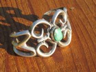 c1950 NAVAJO SANDCAST TURQUOISE BRACELET CUFF NATIVE AMERICAN INDIAN JEWELRY — photo 3