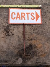Vintage Golf Course Carts Sign