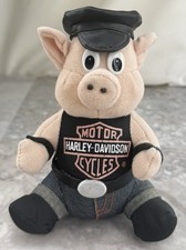 Harley Davidson Plush Hog Biker Mini Stuffed Animal Pig Motorcycle Toy