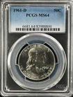 1961-D 50C Franklin Half Dollar  PCGS MS64   83988800