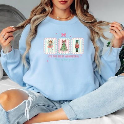 Its The Most Wonderful Time Of The Year Nussknacker Weihnachten Damen Sweatshirt