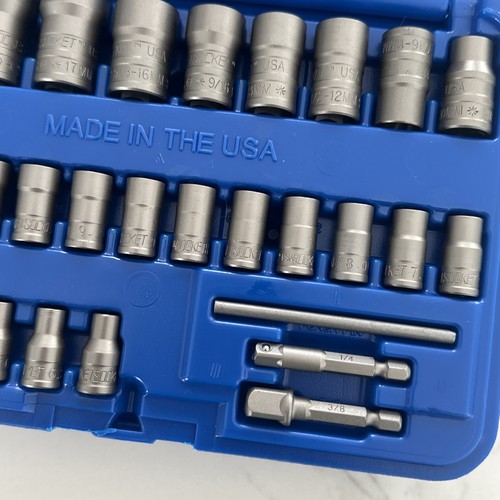 ROCKETSOCKET - Juego de enchufes extractores - Juego de 30 piezas combo unidades de 3/8" y 1/4" Nuevo - Imagen 4 de 12