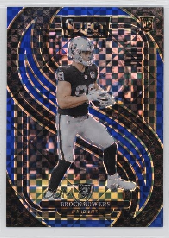 2024 Panini Select Premier Level Blue Prizm 101/175 Brock Bowers Rookie RC 19q5