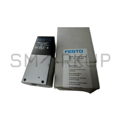New In Box FESTO MPPE-3-1/8-6-420-B Electric Proportional Pressure Regulator