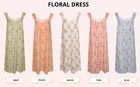 NIKARO Womens Sleeveless Crochet Lace Floral Nightdress (M - 6XL)