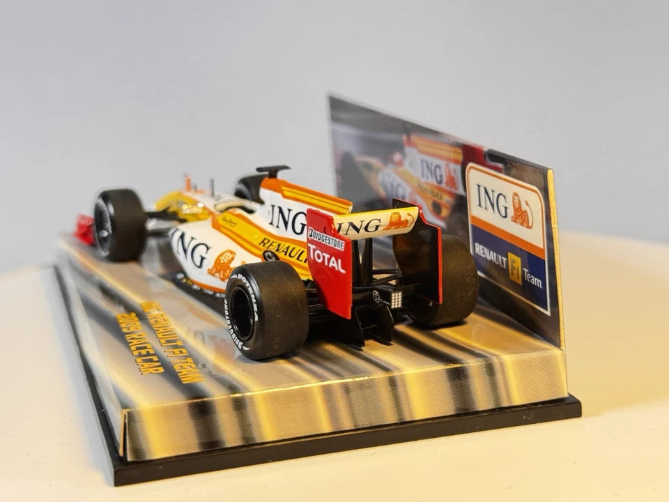 1/43 MINICHAMPS ING BOXED RENAULT F1 TEAM 2009 RACE CAR #7 FERNANDO ALONSO — 第 2/4 张图片