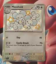 Pokémon TCG Maushold Shiny Card 210/091 SV Paldean Fates NM Shiny Rare on eBay