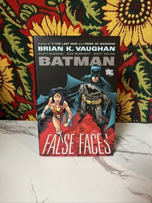 Batman: False Faces by Brian K. Vaughan (2008, Hardcover)