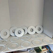 Extension Trim Ring For Fire Sprinkler Escutcheons, White Cover Holes, 16pk, 5in