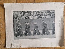 Antique Naval picture 1897 magazine Print - HM Paget Oaks & Acorns Naval cadets 