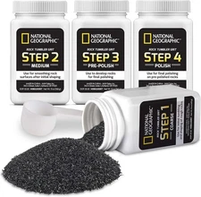 10 LBS Large Weight 4 Step Rock Tumbler Grit Kit, Tumbling Media Refill - Polish