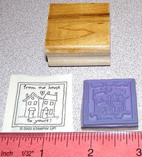 Neighbors from our house Rubber Stamp New Single by Stampin Up Love Notes