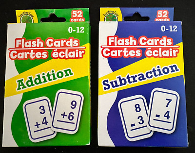 Teaching Tree - Flash Cards - Additiona and SUbtraction - 52 cards in each pack