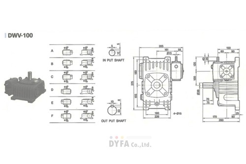 SAMYANG NNB REDUCER DWV100 RATIO 300:1 Vertical opposite output RED-I-1216=9Q48 - Picture 15 of 15