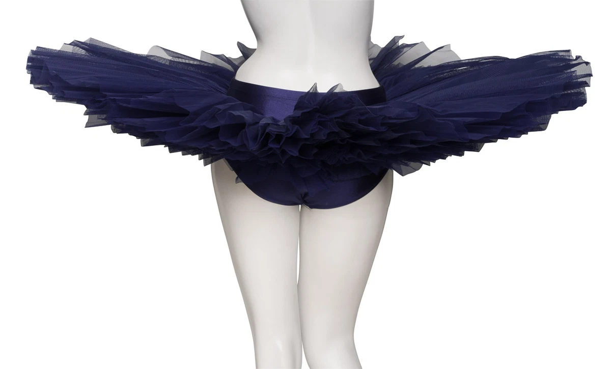 Girls Ladies Navy Blue Dance Ballet Practise Pancake Plateau Tutu Skirt By Katz
