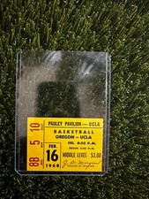 UCLA BASKETBALL FEB 16 1968 TICKET STUB