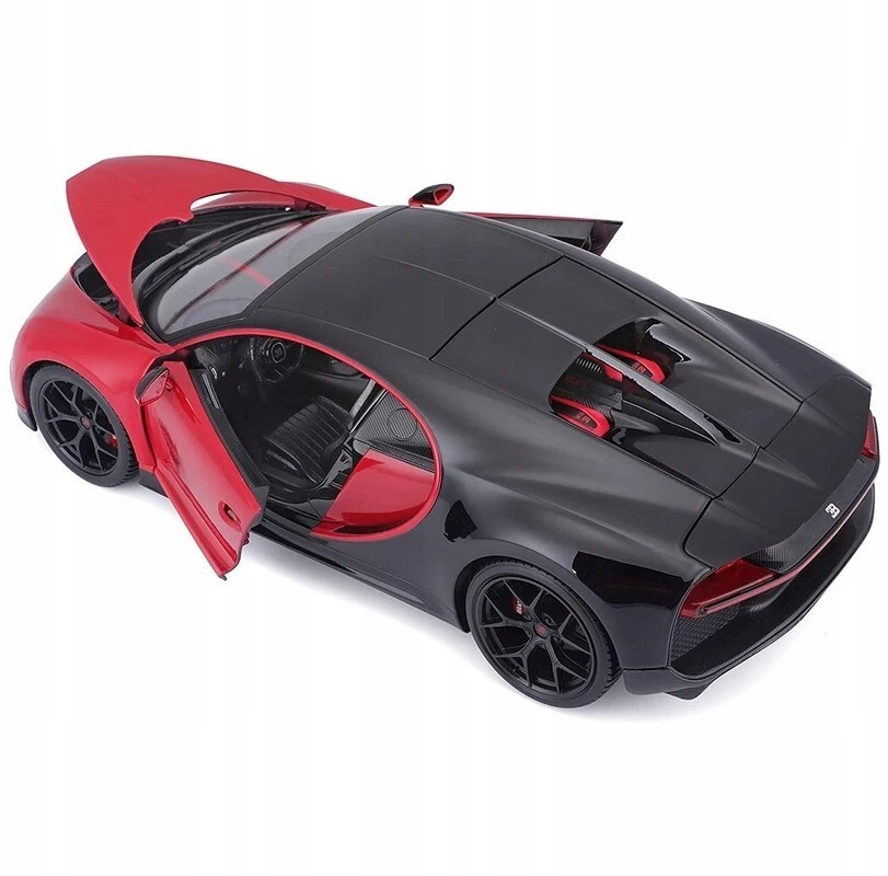 BUGATTI CHIRON SPORT Scala 1:18 Modellino Auto Metallo Bburago Collezione - Immagine 4 di 4