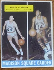 CAZZIE RUSSELL signed auto Boston Celtics vs New York Knicks 11/28/68  Program