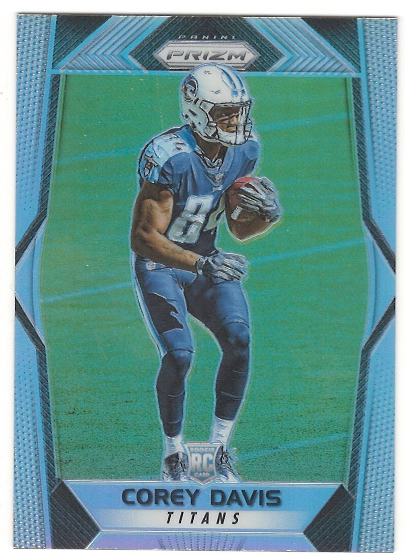 COREY DAVIS 2017 Panini Prizm #229 SILVER PRIZM Parallel ROOKIE Tennessee Titans