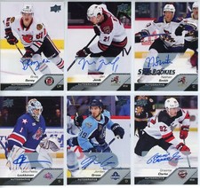 U PICK EM LOT 2022-23 22-23 Upper Deck UD AHL AUTOGRAPH AUTO Hockey card set