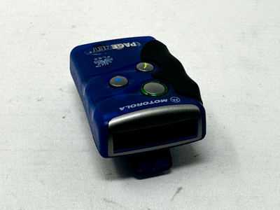 Pager Motorola Wordline Flex Vintage - Bleu Translucide Avec étui, Fonctionnel, Rare