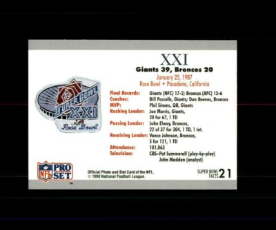 希少‼︎GIANTS 60th ANNIVERSARY 1994年製額縁（箱有り） NEW YORK GIANTS 1990 PRO SET SUPER BOWL TICKET CARD #21 GIANTS 39