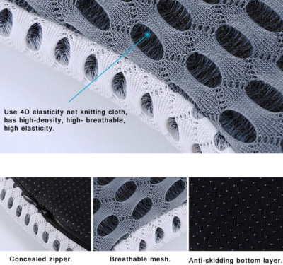 Cuscino Memory Foam A Cuneo Per Auto - Sollievo Dolore Schiena E Coccige - Foto 3