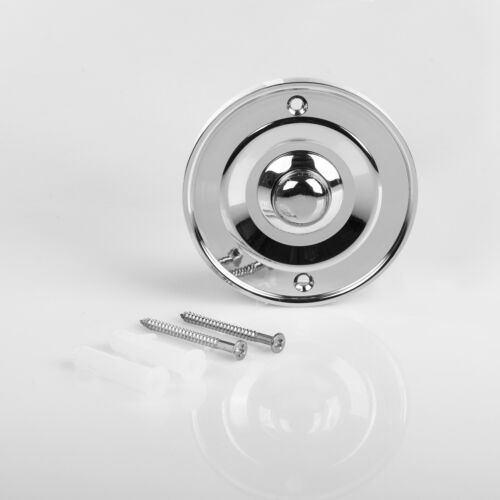 Chrome Flush Mount Wired Door Bell Push Button Byron DBW-21073 - Picture 8 of 10