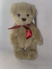 "KRISSY" Beige JOINTED TEDDY BEAR PLUSH. T.C DAWSON BY FIESTA 10  