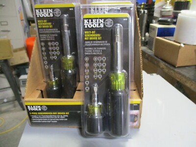 Free Ship, Klein Tools 85518  Multi-Bit Screwdriver/Nut Driver Set